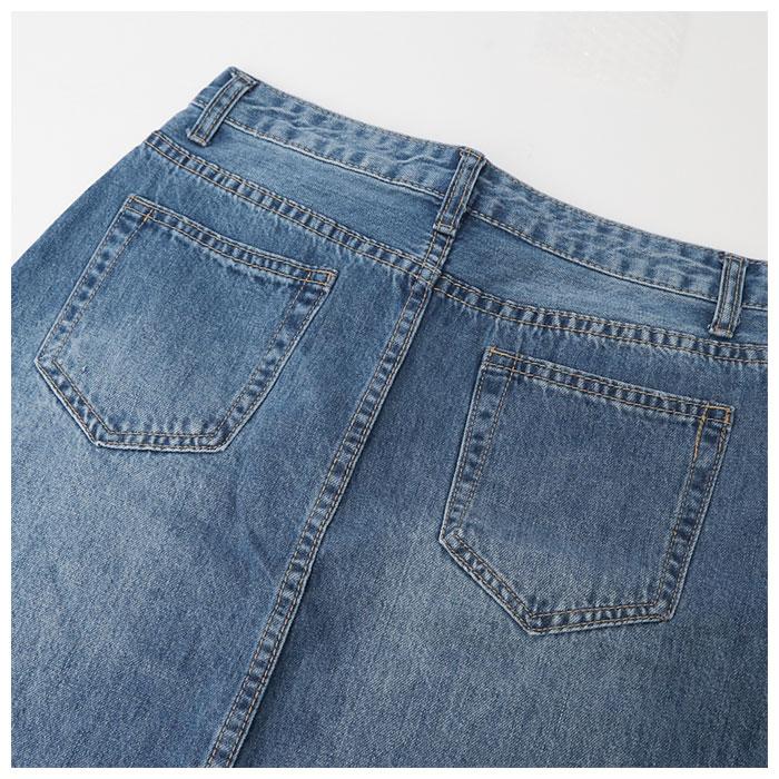 デニムスカート ロング 通販 ロングスカート デニム スカート レディース 秋冬 春 オールシーズン マキシ丈 マキシ Aライン フレア 20代 30代 デニムスカート | ブランド登録なし | 06