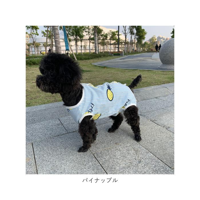 術後服 通販術後服 犬 猫 伸縮性 背中 ボタン つなぎ ロンパース カバーオール 犬服 猫服 薄手 ストライプ ペットウェア 傷舐め防止 手術痕保護 介護  術後服 | ブランド登録なし | 15