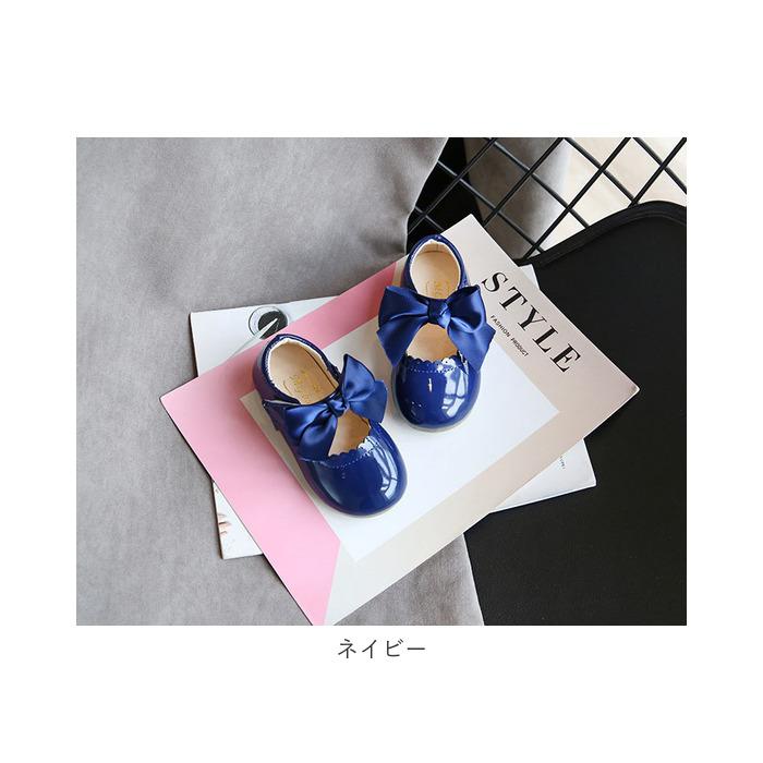 キッズ 通販キッズ フォーマル シューズ 女の子 リボン 通気性 ベビー 靴 ガールズ 卒園式 入学式 かわいい 子供用 ベビー用 結婚式 通園 入園式 キッズ | ブランド登録なし | 16
