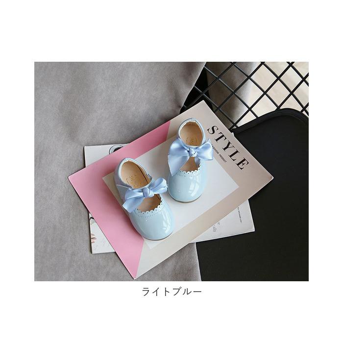 キッズ 通販キッズ フォーマル シューズ 女の子 リボン 通気性 ベビー 靴 ガールズ 卒園式 入学式 かわいい 子供用 ベビー用 結婚式 通園 入園式 キッズ | ブランド登録なし | 17