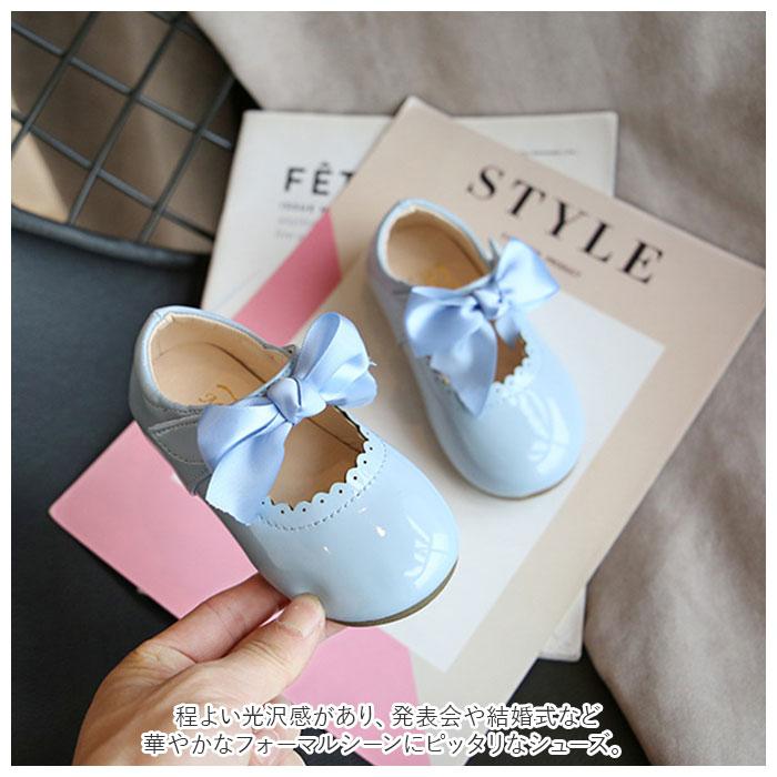 キッズ 通販キッズ フォーマル シューズ 女の子 リボン 通気性 ベビー 靴 ガールズ 卒園式 入学式 かわいい 子供用 ベビー用 結婚式 通園 入園式 キッズ | ブランド登録なし | 03