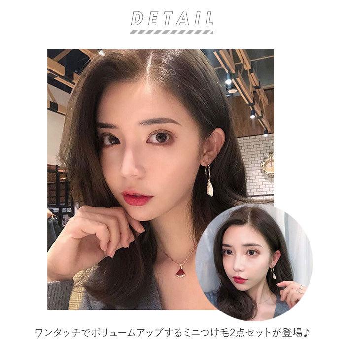 エクステ 人毛 ワンタッチ 2個セット 通販 つけ毛 ミニ 部分ウィッグ ウイッグ ポイントウィッグ 人毛100% 部分かつら 前髪 頭頂部 かつら 白髪隠し エクステ | ブランド登録なし | 01