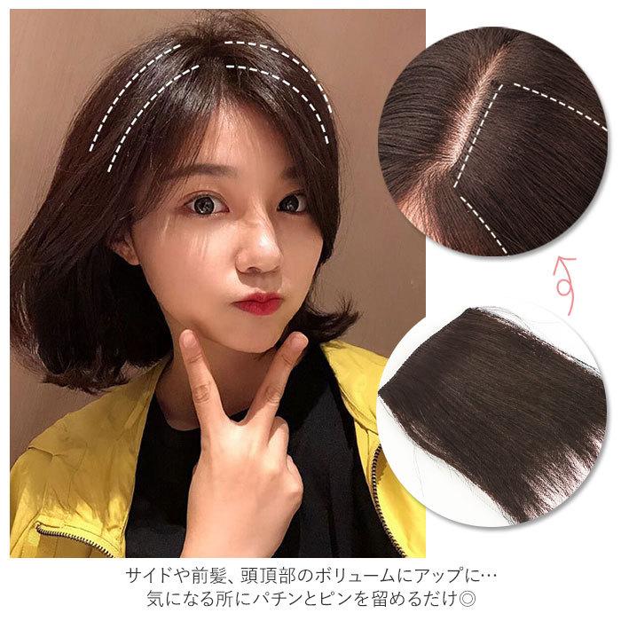 エクステ 人毛 ワンタッチ 2個セット 通販 つけ毛 ミニ 部分ウィッグ ウイッグ ポイントウィッグ 人毛100% 部分かつら 前髪 頭頂部 かつら 白髪隠し エクステ | ブランド登録なし | 02