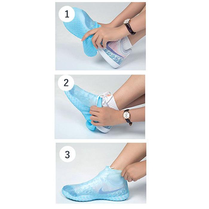 シューズカバー 防水 通販 折り畳み 携帯 持ち運び 雨具 メンズ レディース レインカバー 靴用 ワンサイズ 雨用カバー 防水カバー コンパクト シューズカバー | ブランド登録なし | 11