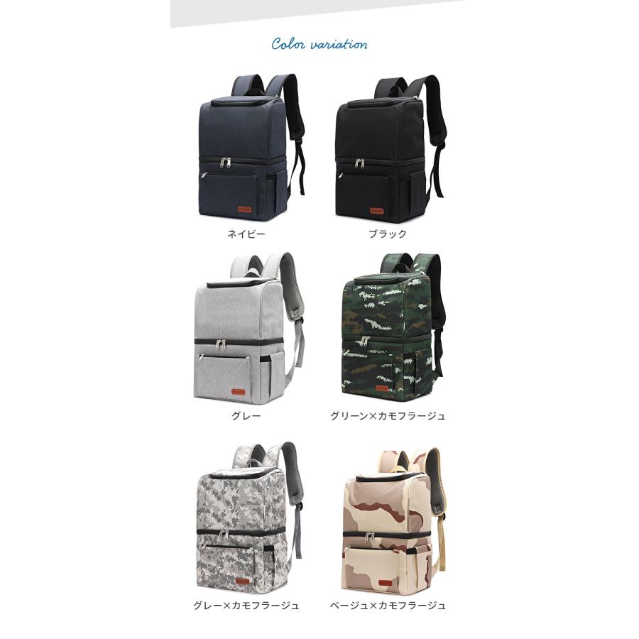 保冷バッグ リュック 通販 保冷リュック 大容量 クーラーバッグ クーラーバック 保冷 ファスナー リュックサック 保温 バックパック デイパック 保冷バッグ | ブランド登録なし | 18