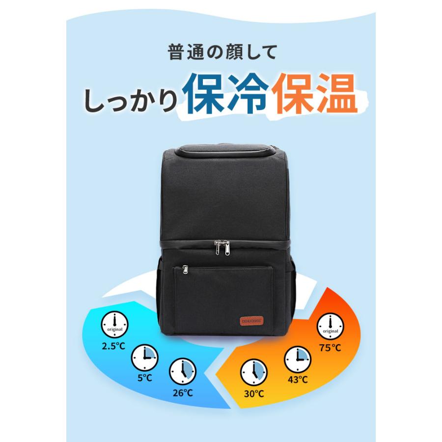 保冷バッグ リュック 通販 保冷リュック 大容量 クーラーバッグ クーラーバック 保冷 ファスナー リュックサック 保温 バックパック デイパック 保冷バッグ | ブランド登録なし | 05