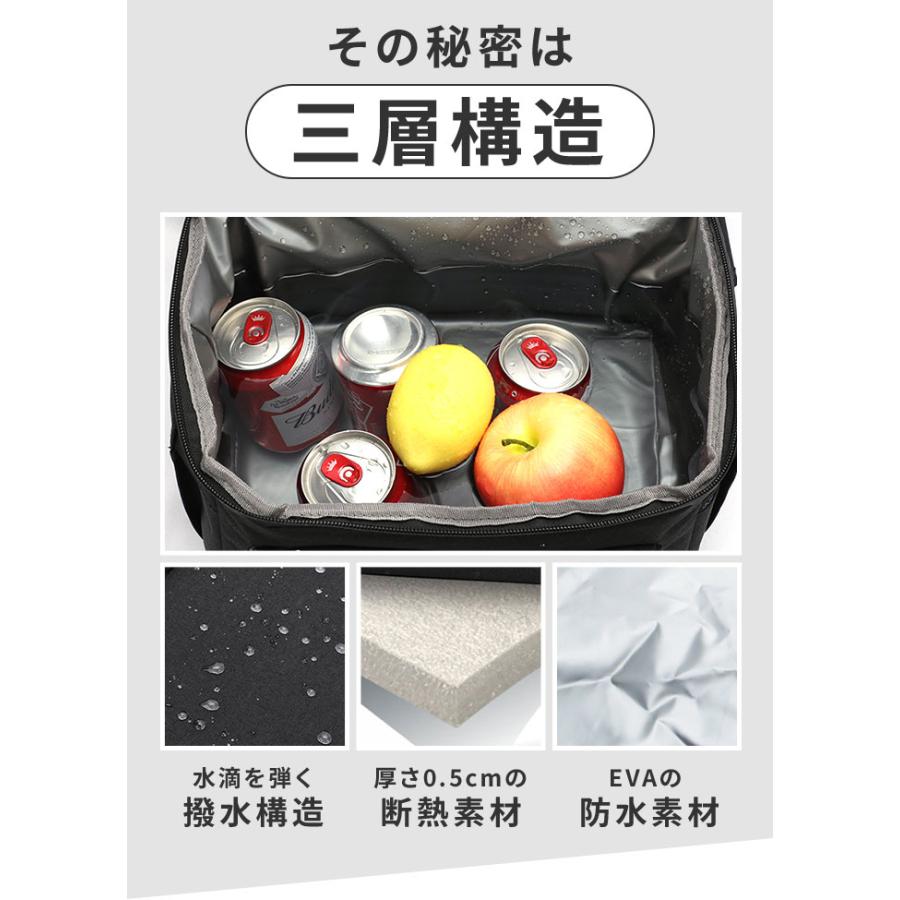 保冷バッグ リュック 通販 保冷リュック 大容量 クーラーバッグ クーラーバック 保冷 ファスナー リュックサック 保温 バックパック デイパック 保冷バッグ | ブランド登録なし | 07