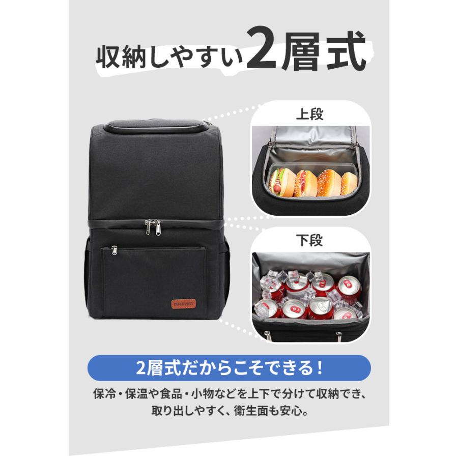 保冷バッグ リュック 通販 保冷リュック 大容量 クーラーバッグ クーラーバック 保冷 ファスナー リュックサック 保温 バックパック デイパック 保冷バッグ | ブランド登録なし | 09