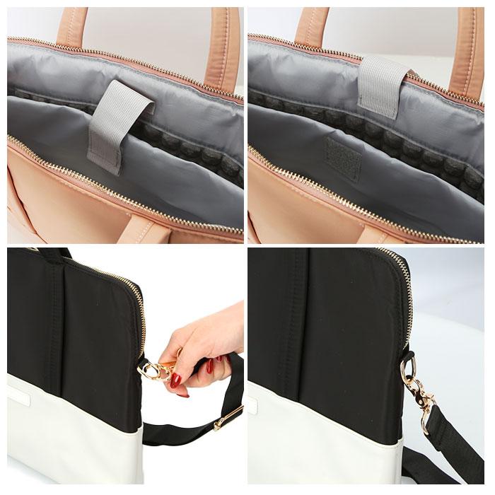 poláura 2wayスリムPCバッグ mocha タグ付き 2wayスリムPCバッグ - black / free タグあり poláura 2way