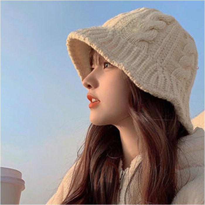 ニット帽 通販ニット帽 レディース ニット帽子 ニットハット バケットハット つば広 洗える 帽子 キャップ 防寒 保温 あったか 暖かい 冬 秋 かわいい  ニット帽 | ブランド登録なし