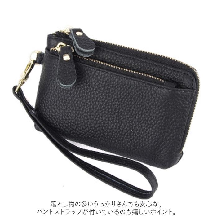 キーケース 通販キーケース レディース 本革 小銭入れ ミニ財布 財布 小さめ ミニ キーチェーン 手持ち 手提げ レザー 牛革 女性用 カード 印鑑 キーケース | Purpred | 23