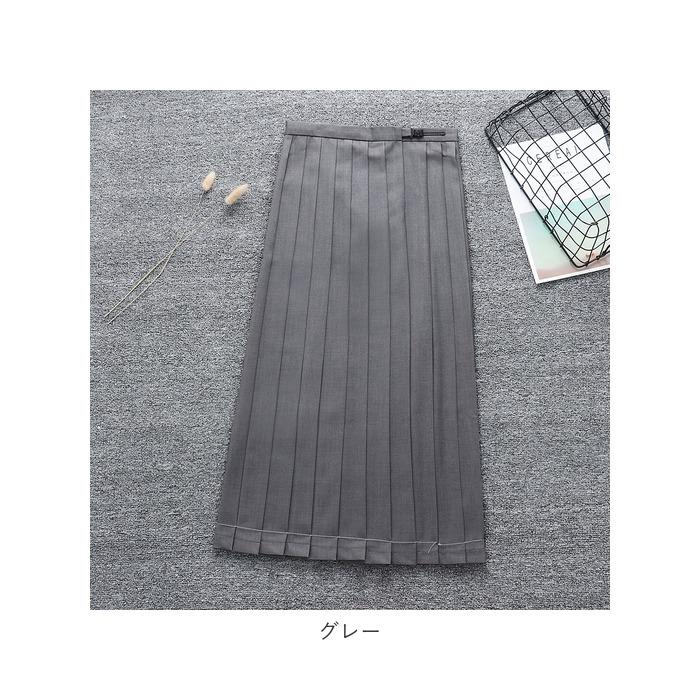 プリーツスカート 通販プリーツスカート 制服 スクールスカート 膝丈スカート スカート 無地 ひざ丈 膝下 長め シンプル 通学 プリーツスカート | ブランド登録なし | 15