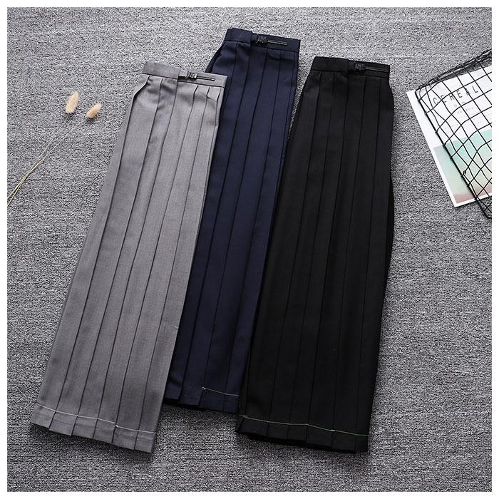 プリーツスカート 通販プリーツスカート 制服 スクールスカート 膝丈スカート スカート 無地 ひざ丈 膝下 長め シンプル 通学 プリーツスカート | ブランド登録なし | 02