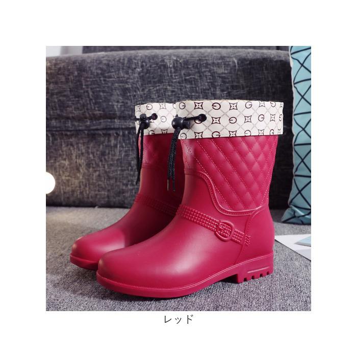 レインブーツ ミドル レディース インナー付き 通販 レインシューズ ブーツ ミドルブーツ 雨靴 ローヒール インナー 晴れ雨兼用 晴雨兼用 レインブーツ |  | 15