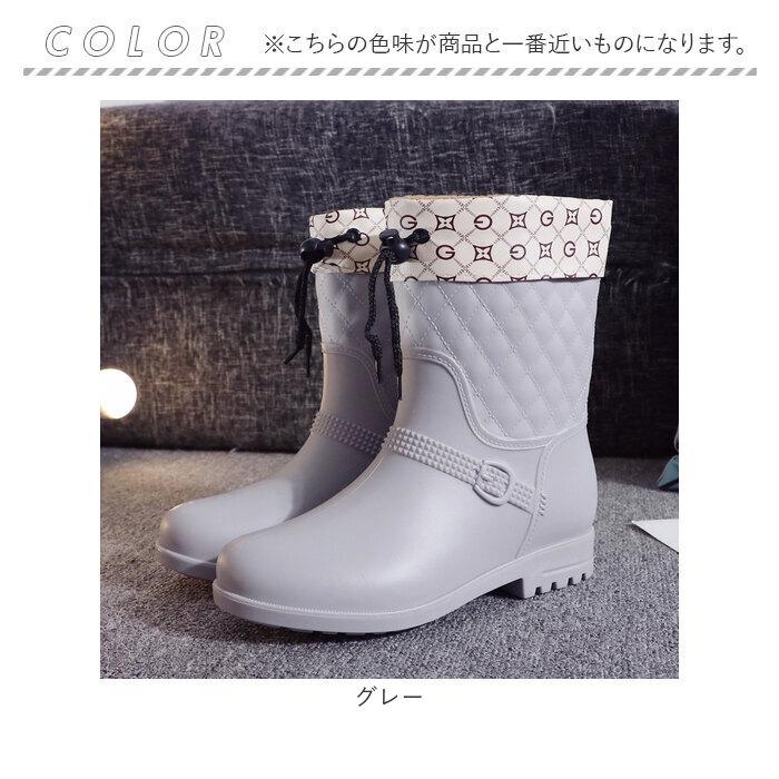 レインブーツ ミドル レディース インナー付き 通販 レインシューズ ブーツ ミドルブーツ 雨靴 ローヒール インナー 晴れ雨兼用 晴雨兼用 レインブーツ |  | 12
