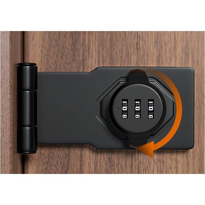 ドアロック ダイヤル式 通販 室内ドア ロック 部屋 鍵 カギ かぎ 後付け 引き戸 子供 赤ちゃん 玄関 防犯 補助錠 暗証番号 ドア留め金ロック 耐久性 ドアロック |  | 06