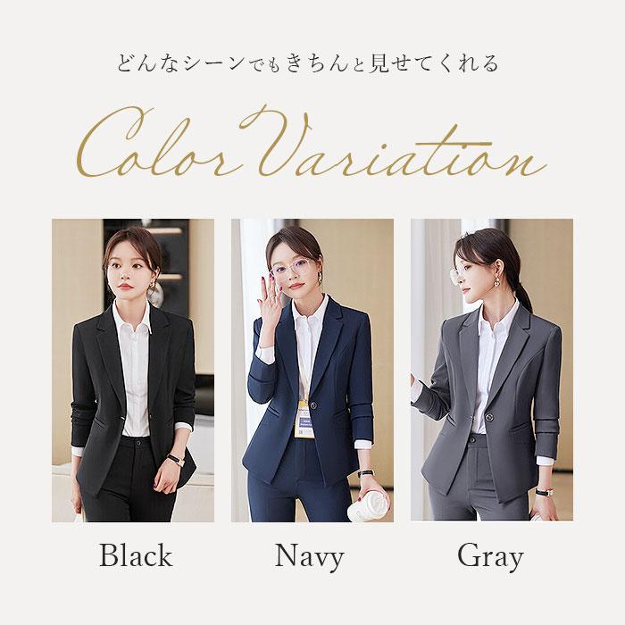 レディース スーツ セットアップ ビジネス 通販 レディーススーツ ビジネススーツ セレモニースーツ フォーマルスーツ パンツスーツ 上下セット 長袖 レディース |  | 02