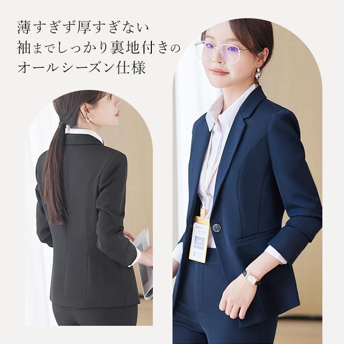 レディース スーツ セットアップ ビジネス 通販 レディーススーツ ビジネススーツ セレモニースーツ フォーマルスーツ パンツスーツ 上下セット 長袖 レディース |  | 05