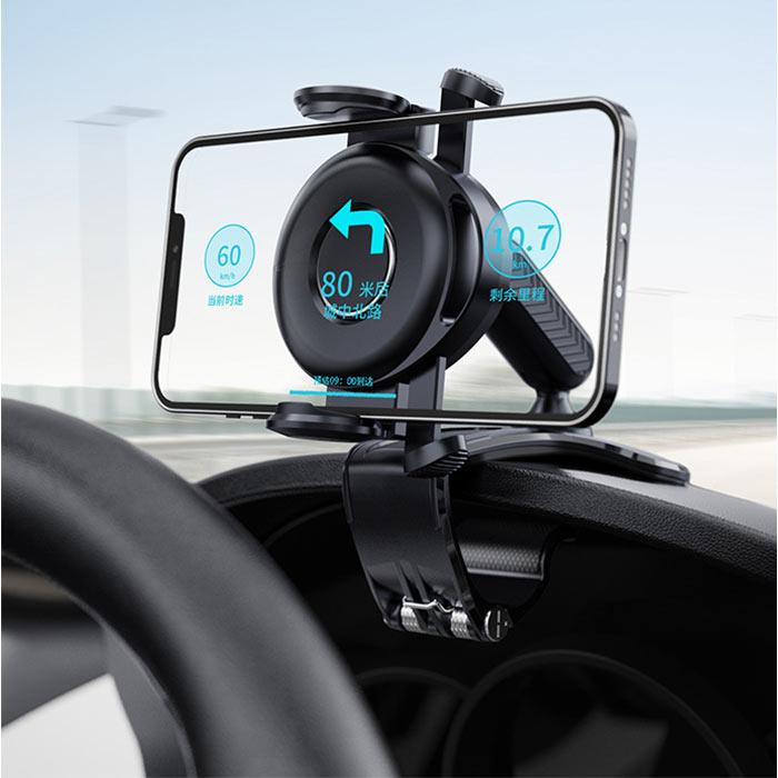 車用 スマホホルダー 通販 スマホスタンド クリップ式 360度回転 オートロック スマートフォンホルダー 車載ホルダー ホルダー 携帯ホルダー スタンド | ブランド登録なし | 16