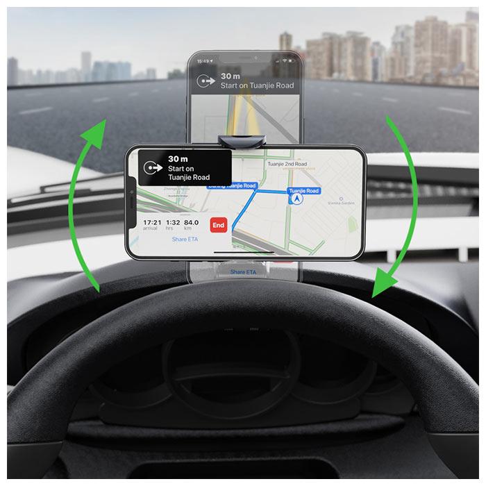 車用 スマホホルダー 通販 スマホスタンド クリップ式 360度回転 オートロック スマートフォンホルダー 車載ホルダー ホルダー 携帯ホルダー スタンド 車用 | ブランド登録なし | 08