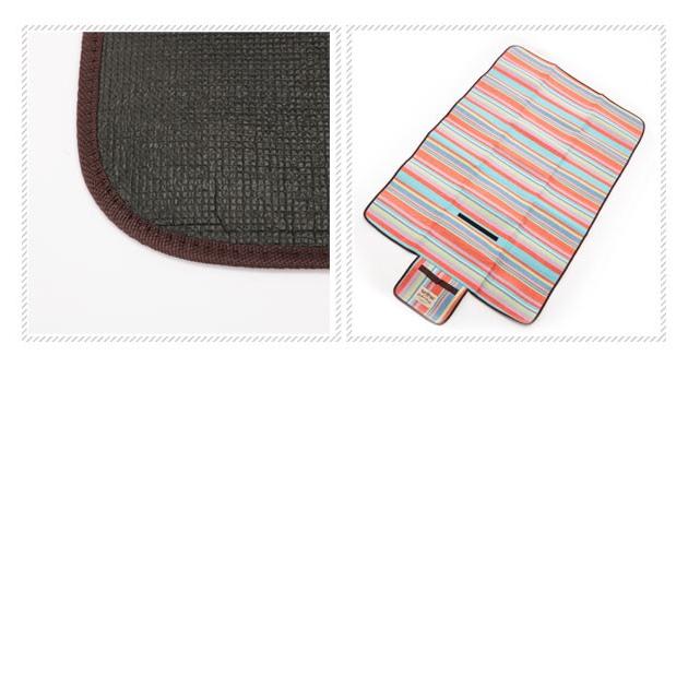 レジャーシート 一人用 おしゃれ 90 x 140cm おしゃれ 厚手 1〜3人用 アウトドア キャンプ 定番 ボーダー カラフル レジャーマット 北欧 | BACKYARD FAMILY | 03