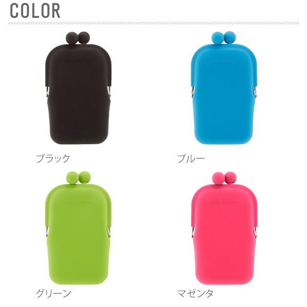 がま口財布 レディース ピージーデザイン がまぐち財布 コインケース 縦長 スマートフォンケース シリコン製 小物入れ タバコケース | p+g design | 12