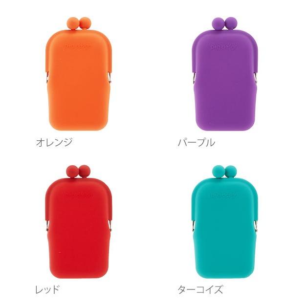 がま口財布 レディース ピージーデザイン がまぐち財布 コインケース 縦長 スマートフォンケース シリコン製 小物入れ タバコケース | p+g design | 13