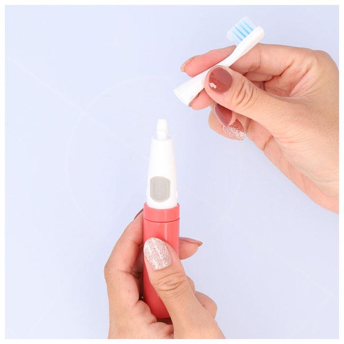 電動歯ブラシ 音波式 通販 歯ブラシ 電動 携帯用歯ブラシ ハブラシ はぶらし 携帯 コンパクト 旅行 出張 ランチ 休憩 エチケット リフレッシュ 電動歯ブラシ | エチケット | 04