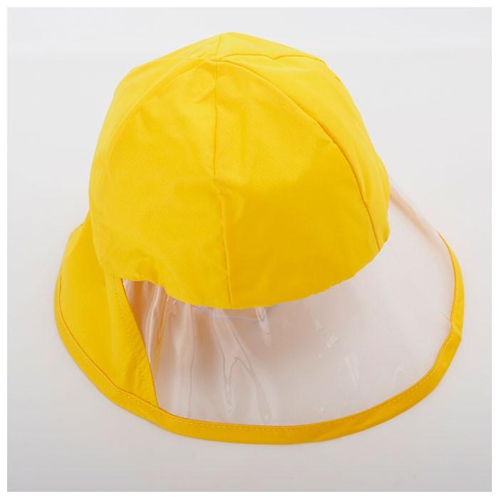 レインハット キッズ 通販 子ども 子供 自転車 アウトドア 雨の日 かわいい 帽子 ハット おしゃれ シンプル 透明つば クリア ブラック 黒 ジュニア レインハット | ブランド登録なし | 09