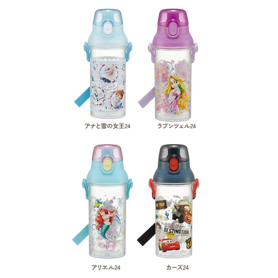 水筒 子供 直飲み クリアボトル おしゃれ かわいい 480ml キッズ ジュニア マイボトル 食洗機対応 ショルダー 肩紐 プラスチック キャラクター スケーター 水筒 |  | 28