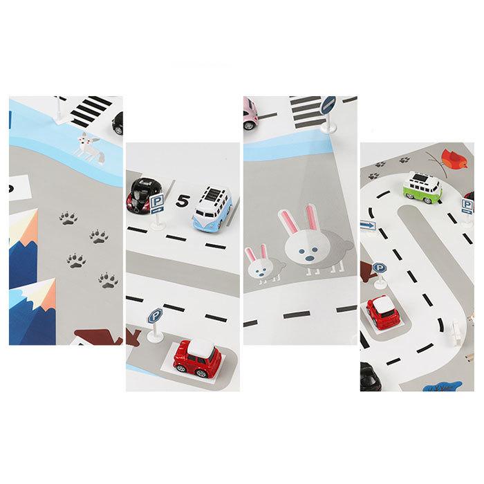 プレイマット 折りたたみ 通販 レジャーシート 道路マット プレイシート 道路シート キッズ 道路ラグ マップ 折り畳み 赤ちゃん 男の子 床 プレイマット |  | 06