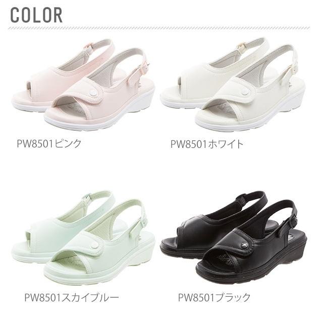 ナースシューズ 疲れにくい 黒 安い ピュアウォーカー ナースサンダル ナース シューズ サンダル レディース スニーカー ソール 幅広 甲高 ナースシューズ | pure walker | 18
