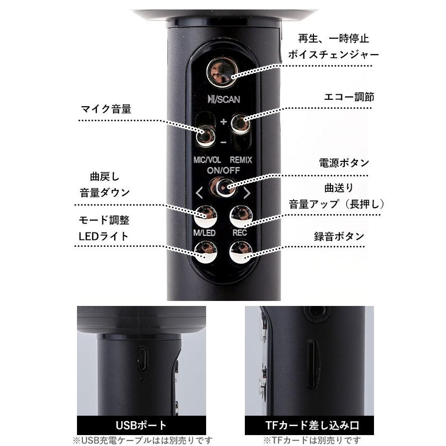 カラオケマイク 家庭用 通販 マイク led付 usb ワイヤレス ワイヤレスマイク ホームパーティー 音楽 イベント 宴会 行楽 花見 お花見 パーティ カラオケマイク | BACKYARD FAMILY | 12