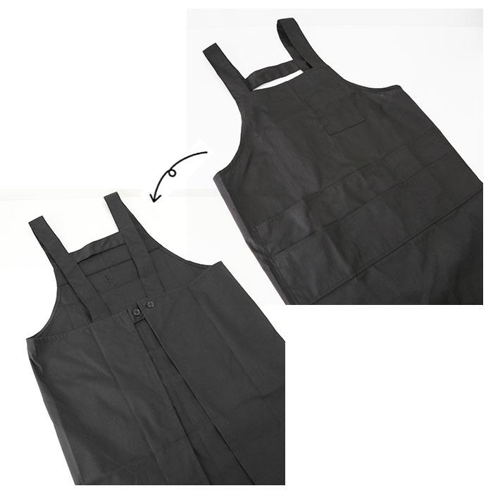 エプロン おしゃれ 通販  ナチュラル レディース メンズ 男女兼用 ワンピース ブラック ネイビー レッド ベージュ グリーン 保育士 カフェ エプロン |  | 13