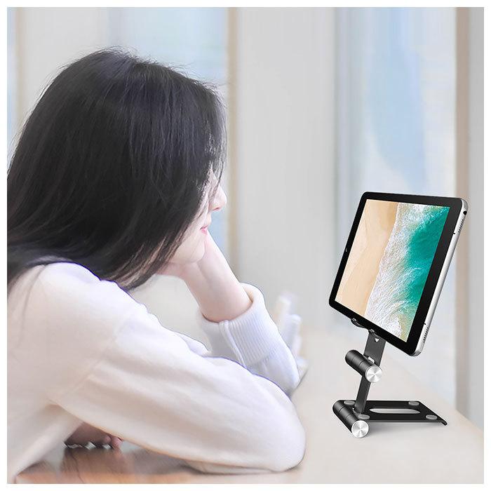 スマホスタンド 折りたたみ 通販 おしゃれ スマホホルダー 角度調整可能 2台置き iphone 4- 11インチ iPad Samsung Galaxy Sony Nexus  スマホスタンド |  | 05
