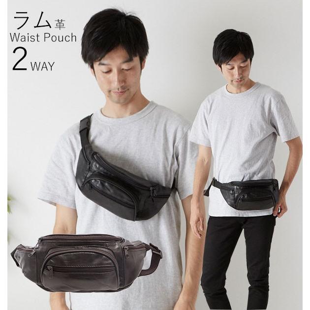 ウエストポーチ メンズ 革 通販 60代 小さめ 革 おしゃれ スポーツ 軽量 ウエストバッグ 皮 ワンショルダー ヒップバッグ ボディバッグ ウエストポーチ | ブランド登録なし