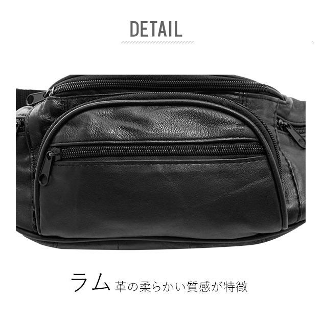 ウエストポーチ メンズ 革 通販 60代 小さめ 革 おしゃれ スポーツ 軽量 ウエストバッグ 皮 ワンショルダー ヒップバッグ ボディバッグ ウエストポーチ | ブランド登録なし | 01