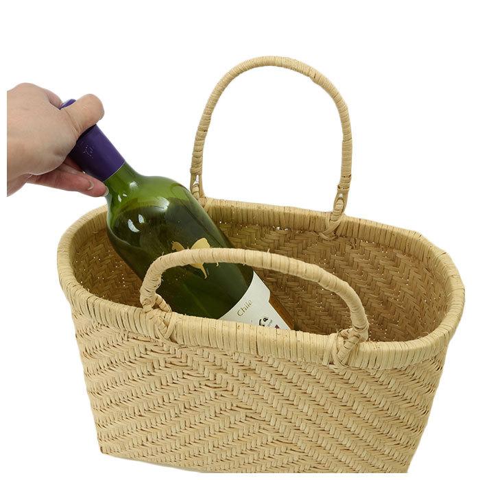 かごバッグ 通販かごバッグ ラタン バスケット ハンドル カゴ