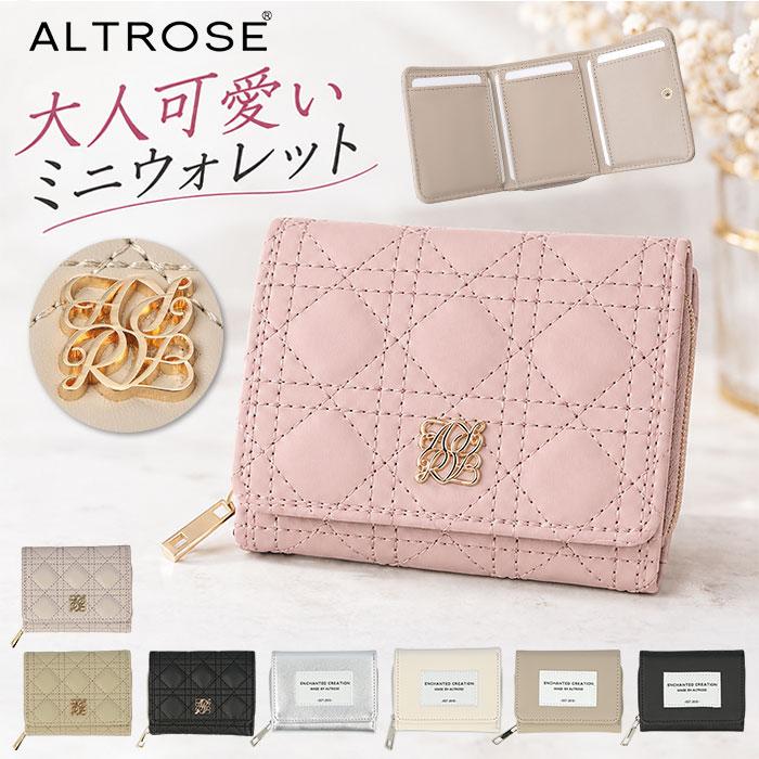 アルトローズ 財布 ALTROSE 通販 三つ折り財布 3つ折り財布 ミニ財布 コンパクト財布 折財布 ウォレット ラウンドファスナー レディース | ALTROSE