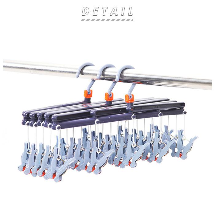ピンチハンガー 通販ピンチハンガー 引っ張るだけ 洗濯物干し 伸縮 収納 ひっぱるだけ 部屋干し 伸びる 物干し 吊り下げ ベランダ 省スペース ピンチハンガー |  | 01