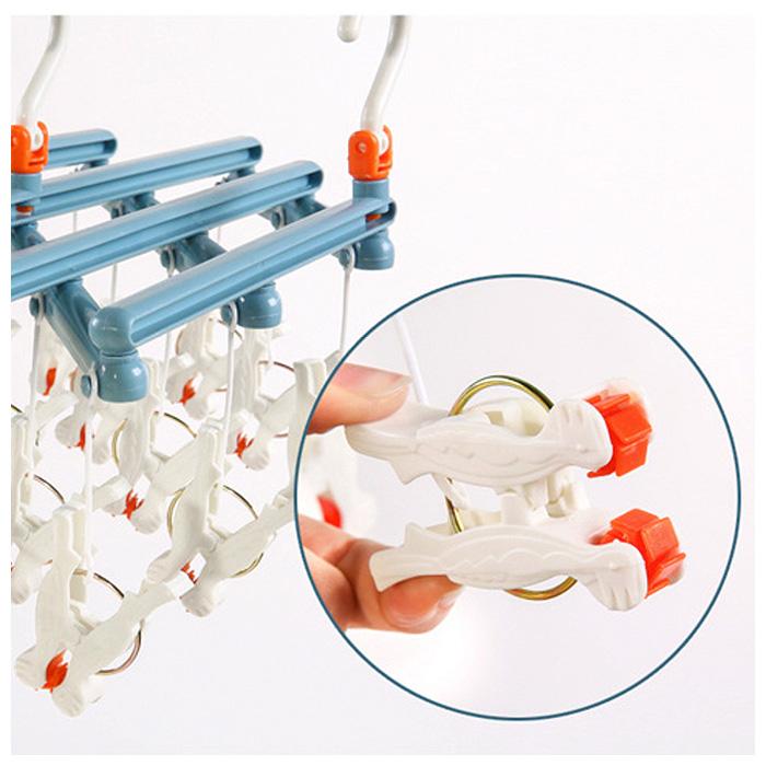 ピンチハンガー 通販ピンチハンガー 引っ張るだけ 洗濯物干し 伸縮 収納 ひっぱるだけ 部屋干し 伸びる 物干し 吊り下げ ベランダ 省スペース ピンチハンガー |  | 06