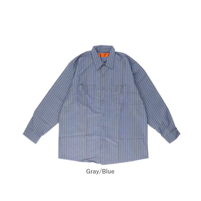 ワークシャツ red kap ワークシャツ レッドキャップ SP14 通販 メンズ ブランド redkap おしゃれ シャツ 長袖 襟付 大人 きれいめ ストライプ ロングスリーブ 冬 | RED KAP | 14
