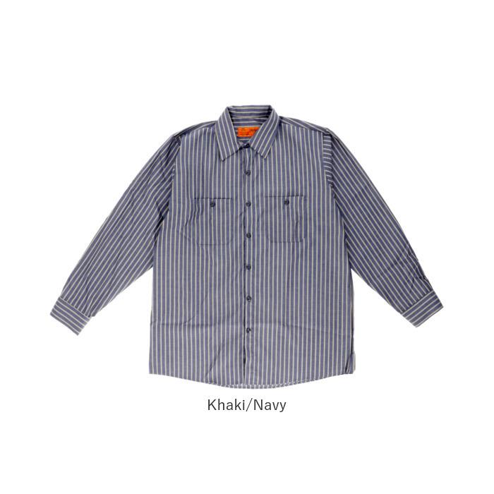 ワークシャツ red kap ワークシャツ レッドキャップ SP14 通販 メンズ ブランド redkap おしゃれ シャツ 長袖 襟付 大人 きれいめ ストライプ ロングスリーブ 冬 | RED KAP | 15