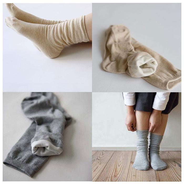 靴下 通販靴下 レディース 靴した おしゃれ 冷房対策 クツシタ ソックス フリーサイズ 婦人靴下 クルーソックス 冷え対策 シルク 無地 SILK コットン  靴下 |  | 10