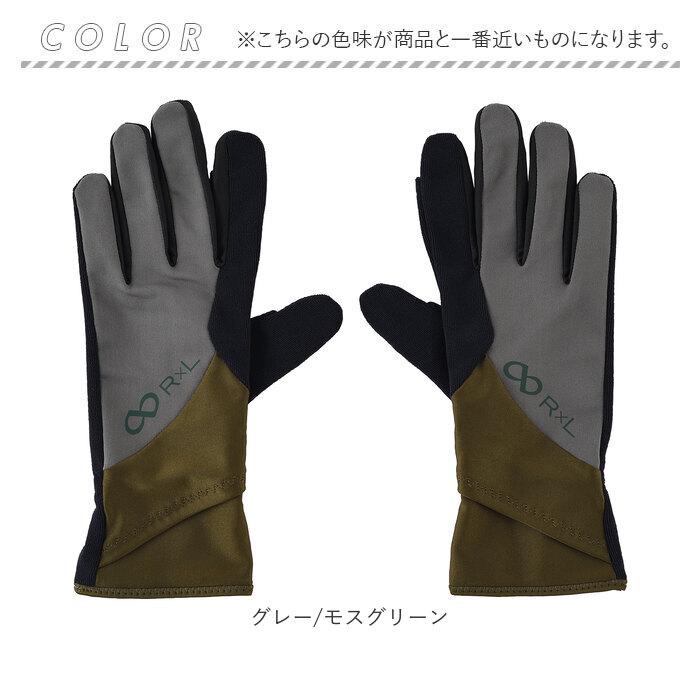 R×L アールエル マルチグローブ RLA9502-10 通販 手袋 グローブ 小物 スマホ対応 ウォッチウィンドウ スマートフォン対応 指が出せる 吸汗 普段使い R×L |  | 12