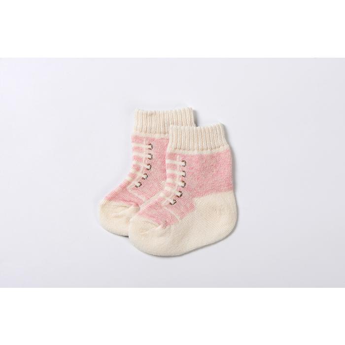 スニーカー柄 靴下 ベビー 通販 赤ちゃん ソックス くつ下 新生児 女の子 男の子 日本製 オーガニックコットン かわいい ボタニカルダイ 7-9cm スニーカー柄 |  | 07