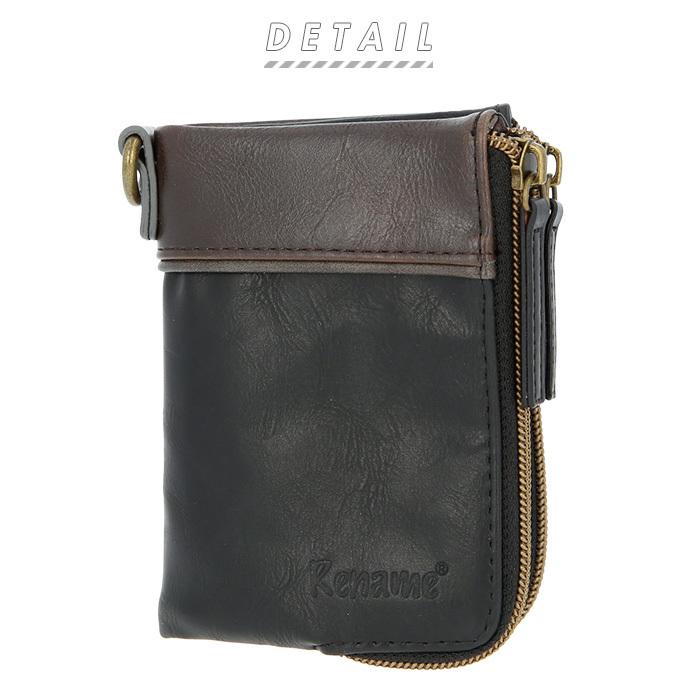 財布 通販財布 メンズ 二つ折り カードがたくさん入る ファスナー 二