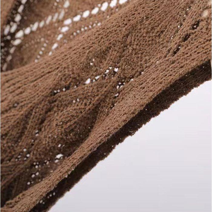 ベスト 透かし編み レディース 通販 ニットベスト 透かし編みニット サマーベスト サマーニット チョッキ ジレ ウェストコート ノースリーブ ニット |  | 05