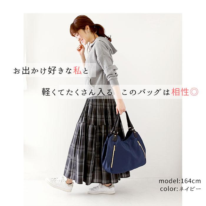トートバッグ レディース 軽い 通販 ナイロン おしゃれ かわいい ファスナー 縦型 通勤 通学 シンプル 無地 ショルダーバッグ 軽量 ビジネスバッグ 肩掛け | RENAME（バッグ） | 14