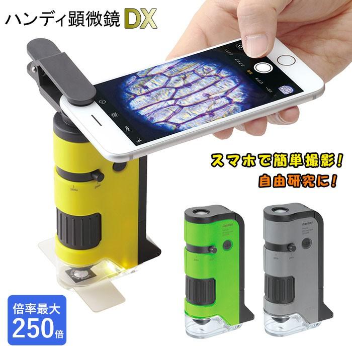 顕微鏡 スマホで撮影 通販 自由研究 子供 スマホ 写真 ハンディ顕微鏡dx スマホアダプター 小学生 ハンディ 100倍 150倍 200倍 250倍 100〜250倍 顕微鏡 | レイメイ藤井